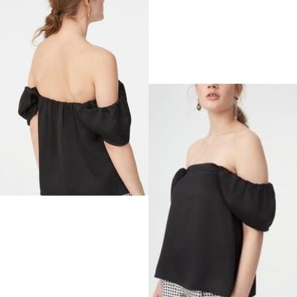 *NWOT* Club Monaco - Malaina OFF SHOULDER PUFF SLEEVE Top - Picture 1 of 6
